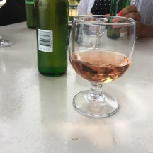 Ett glas rosé